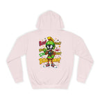Unisex College Hoodie with Fun Cartoon Design, Cozy College Wear