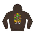 Unisex College Hoodie with Fun Cartoon Design, Cozy College Wear