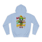 Unisex College Hoodie with Fun Cartoon Design, Cozy College Wear