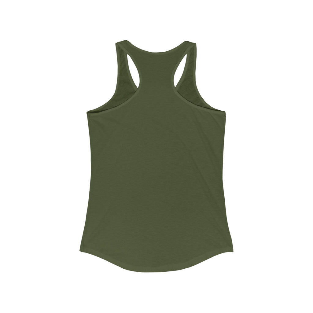 Cute Bunny Graphic Racerback Tank, Women's Summer Top