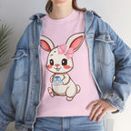 Cute Bunny Design Unisex Heavy Cotton Tee