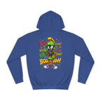 Unisex College Hoodie with Fun Cartoon Design, Cozy College Wear