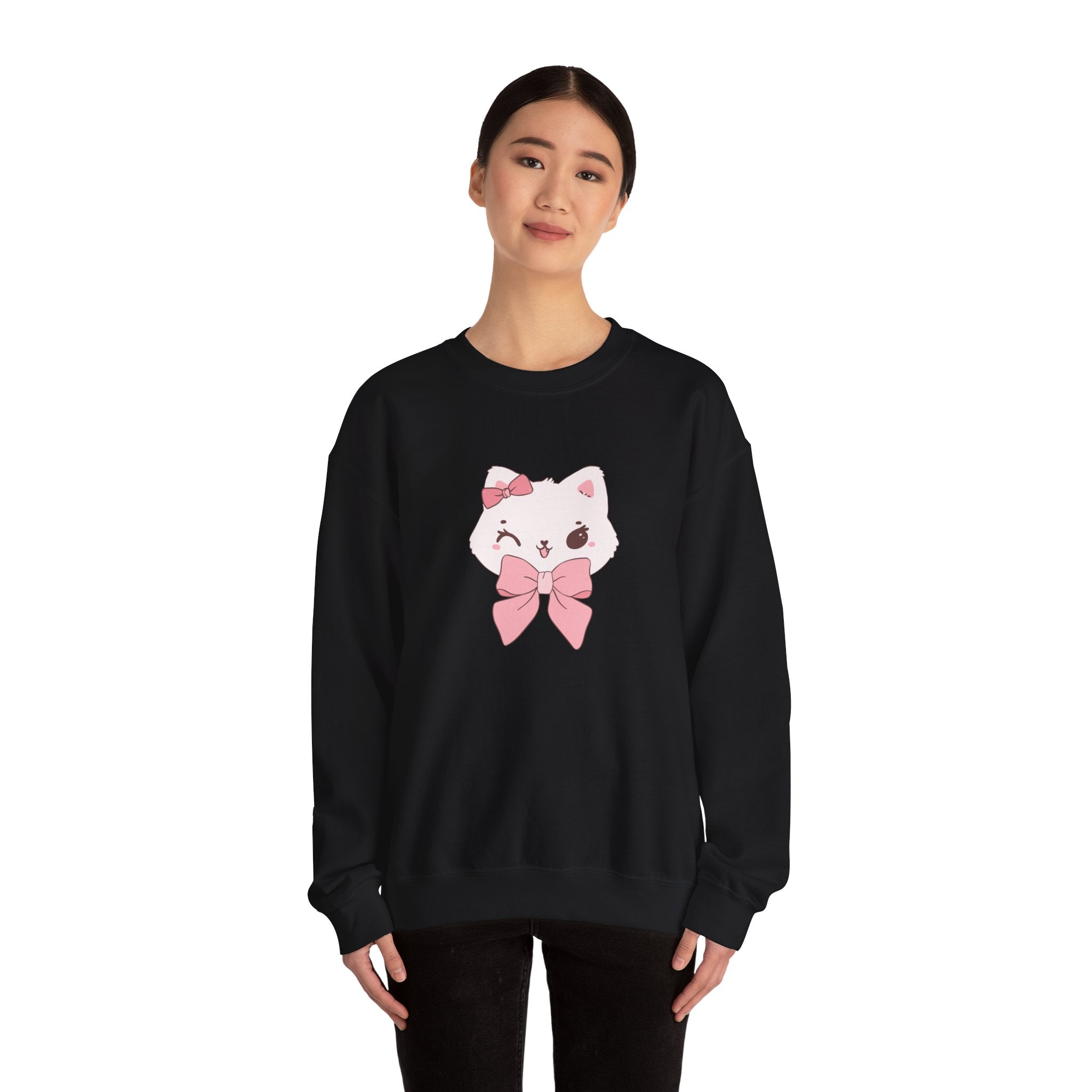 Cute Cat Crewneck Sweatshirt