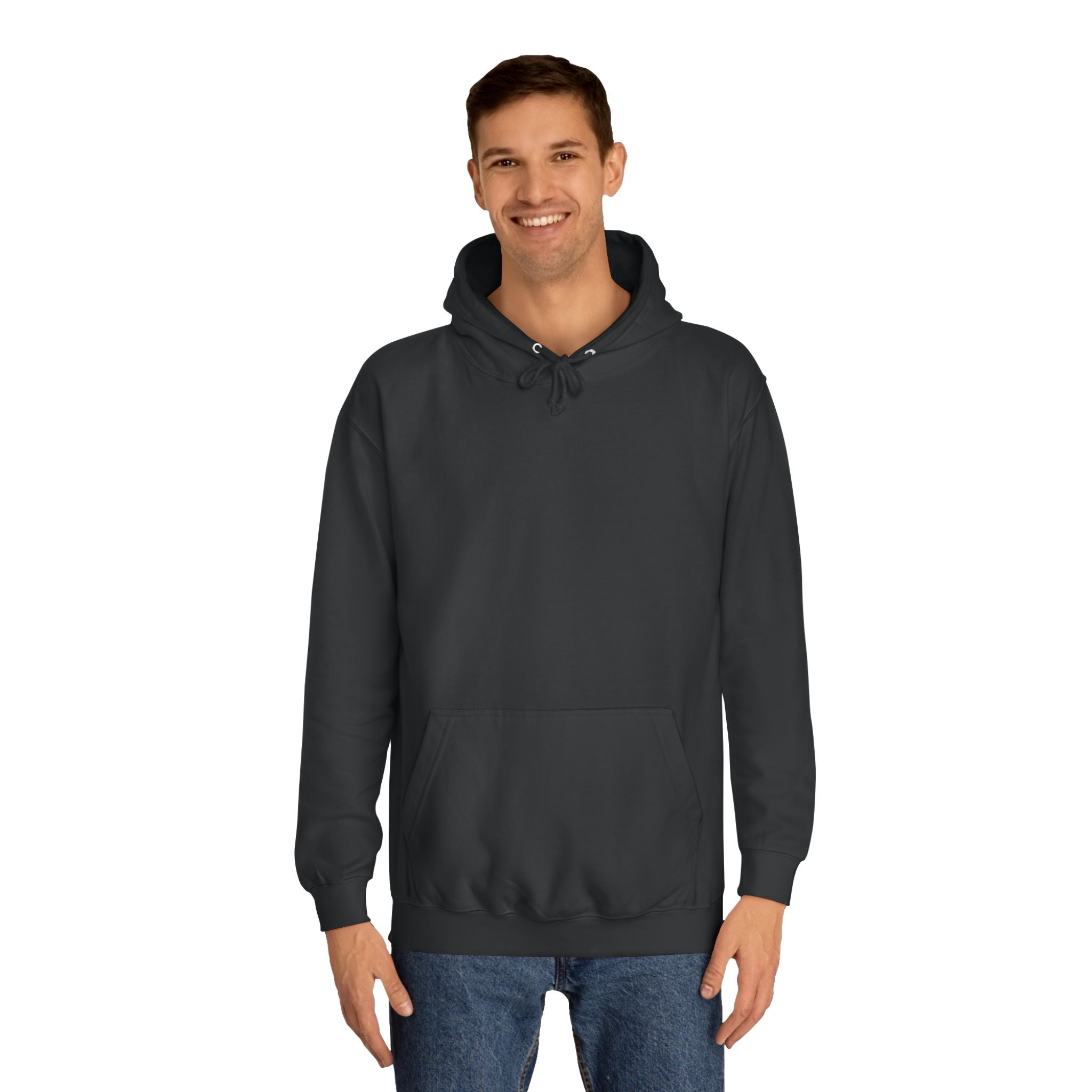 Unisex College Hoodie with Fun Cartoon Design, Cozy College Wear