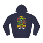 Unisex College Hoodie with Fun Cartoon Design, Cozy College Wear