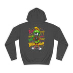 Unisex College Hoodie with Fun Cartoon Design, Cozy College Wear