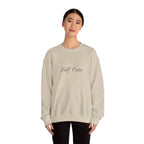 Self Care Cat Crewneck Sweatshirt