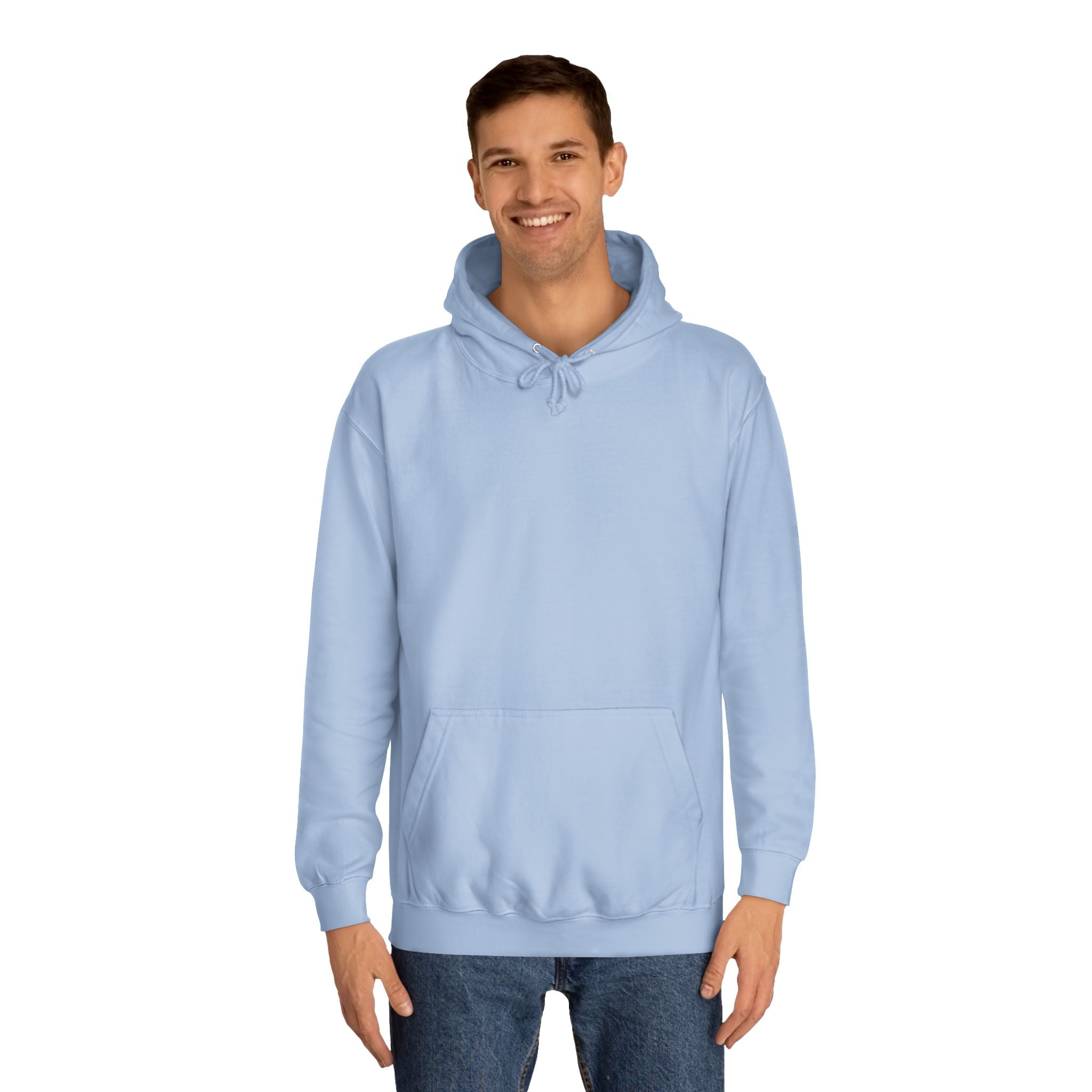 Unisex College Hoodie with Fun Cartoon Design, Cozy College Wear