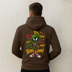 Unisex College Hoodie with Fun Cartoon Design, Cozy College Wear
