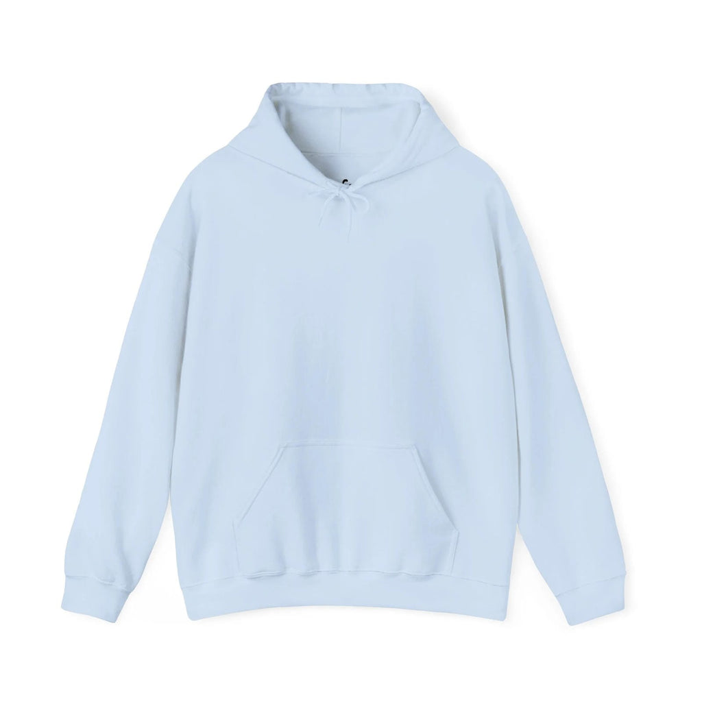 Light blue hoodie on a white background