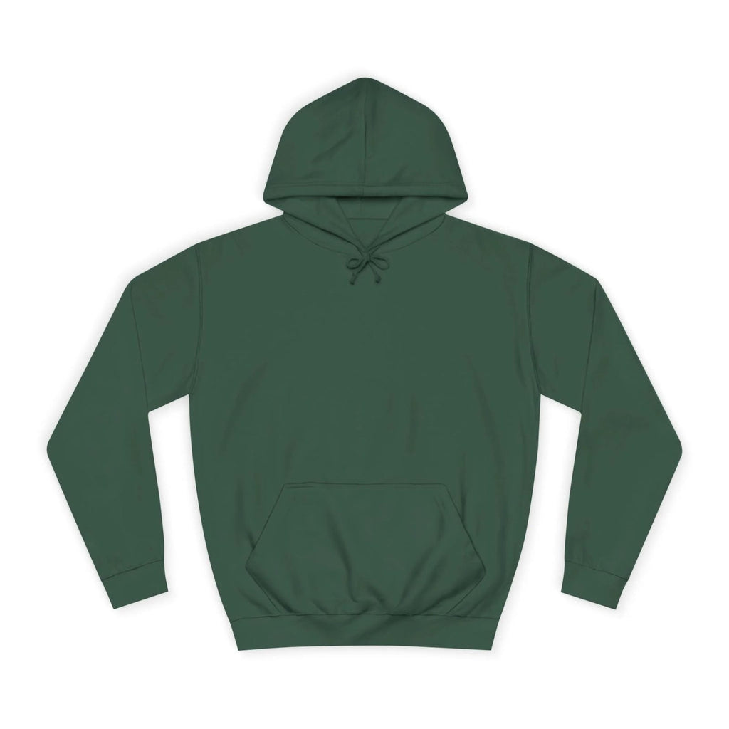 Bottle Green hoodie on a white background