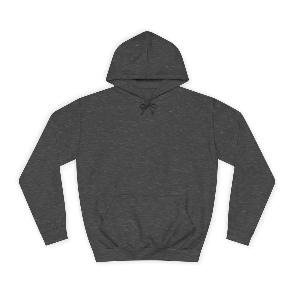 Charcoal hoodie on a white background