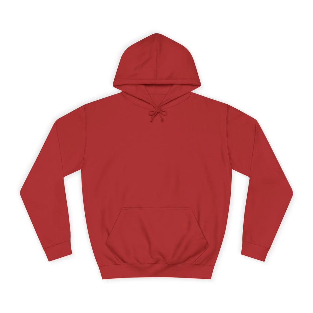 Fire Red hoodie on a white background