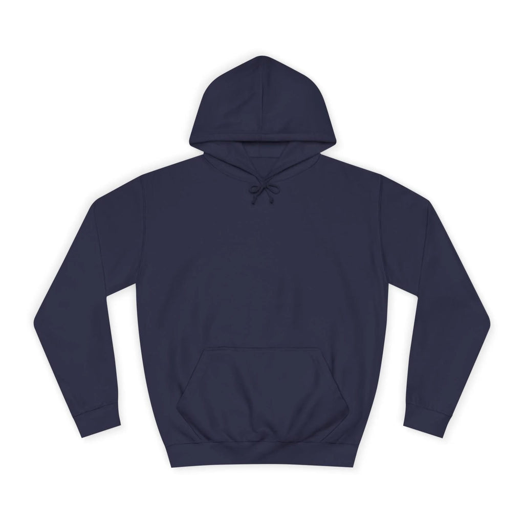 Oxford Navy hoodie on a white background