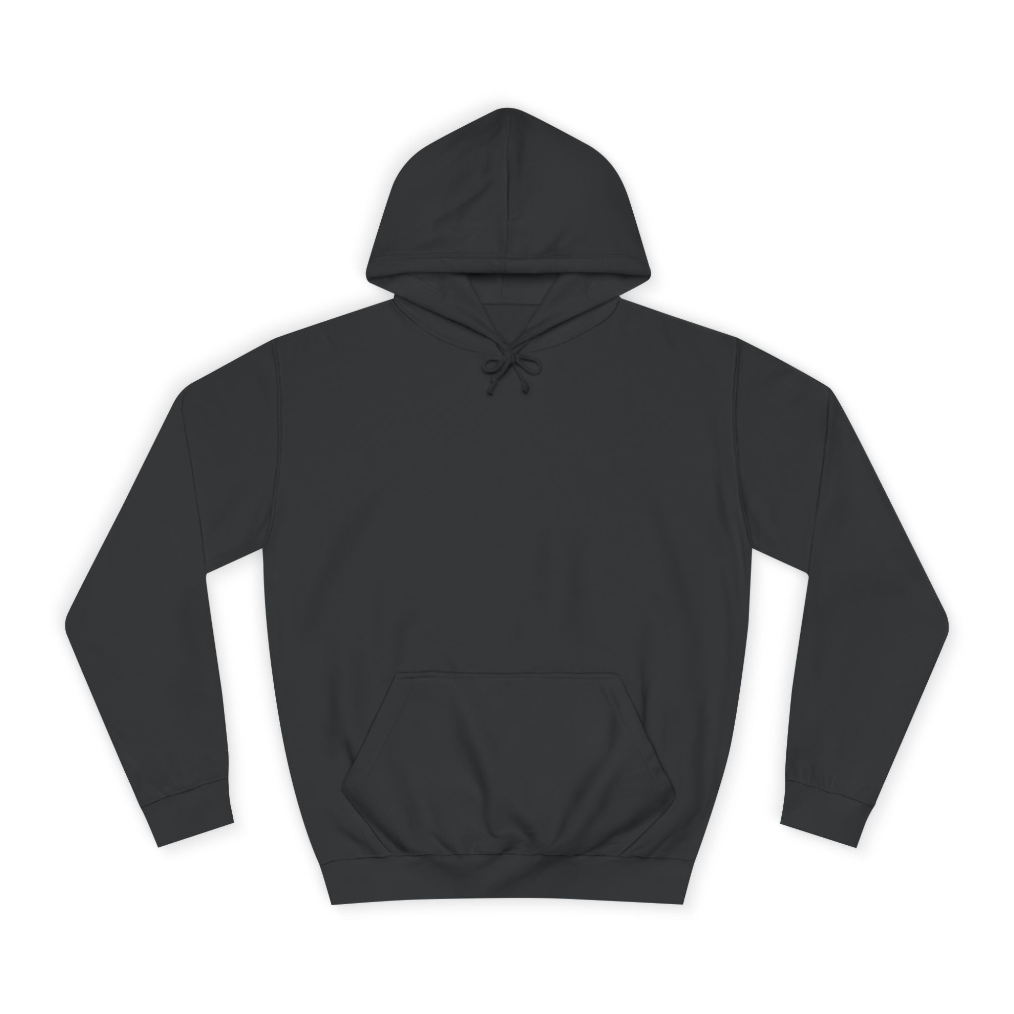 Jet Black hoodie on a white background