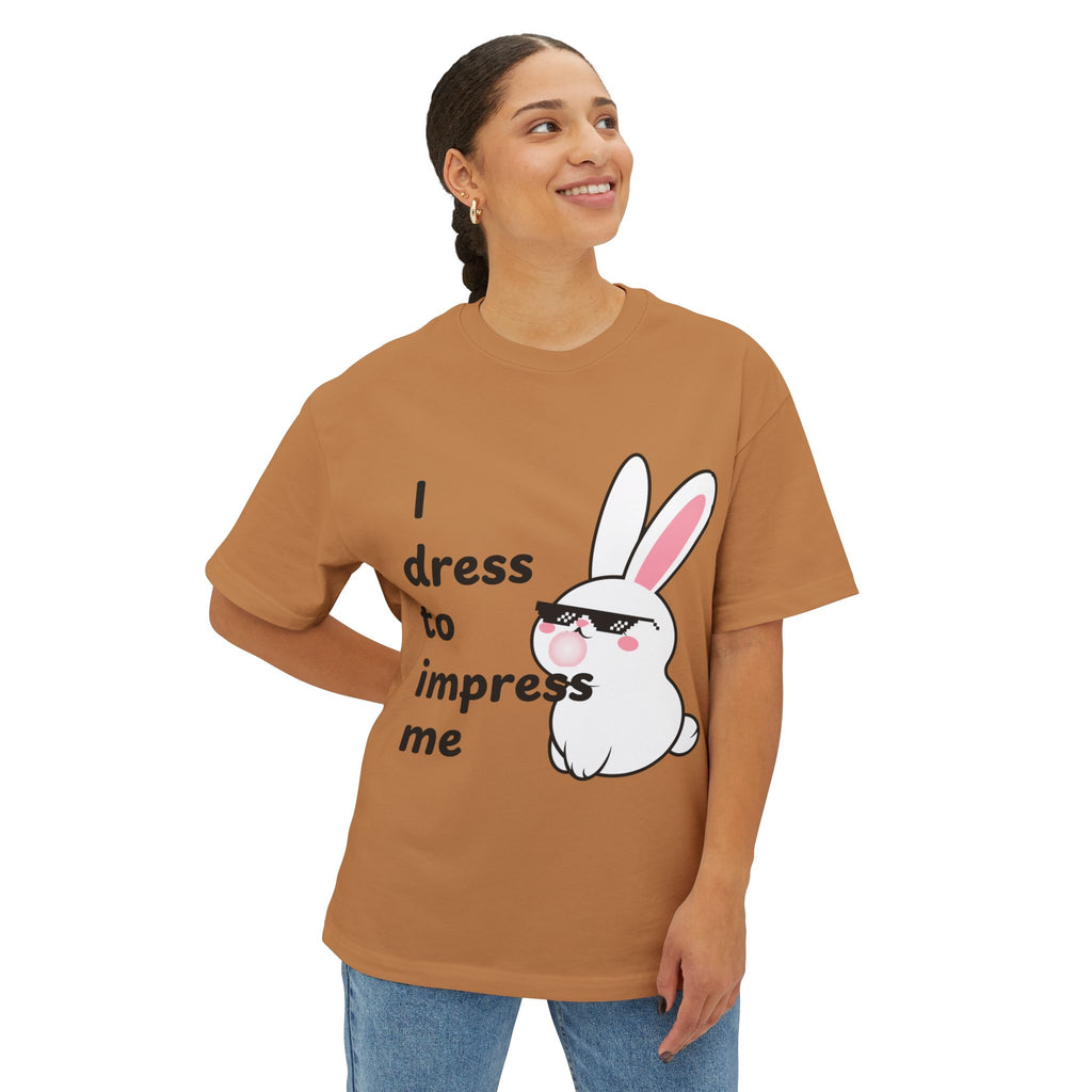 Person wearing a Toast t-shirt with a cartoon bunny and text on a white background