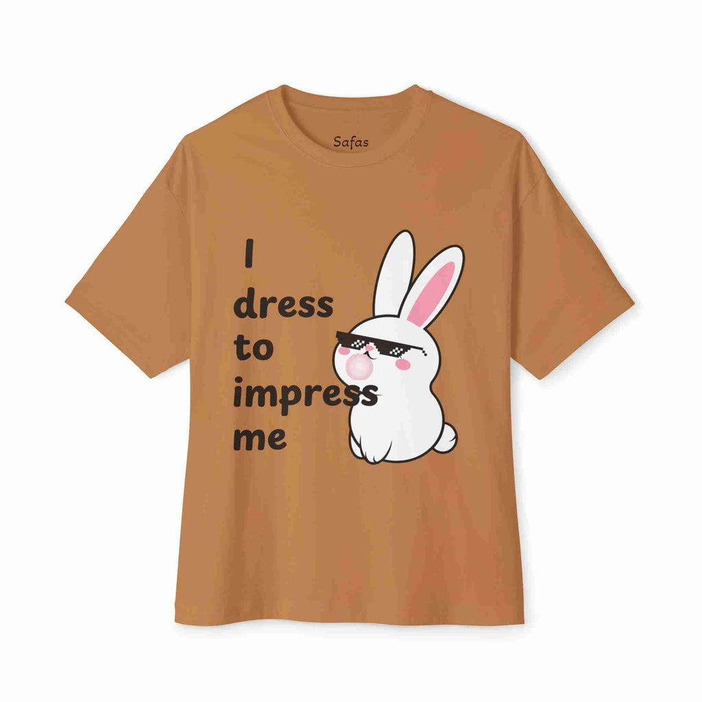 Toast t-shirt with a cartoon rabbit and text on a white background